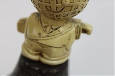 Vintage Golf Ball Man Bell