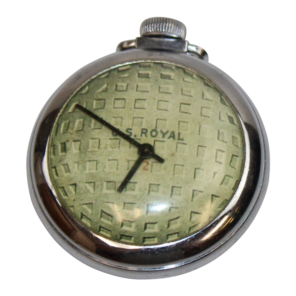 US Royal 2 Golf Ball Theme Pocket Watch