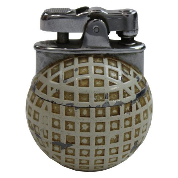 Mesh Pattern Ronson de Light "Bogey" Golf Ball Themed Lighter