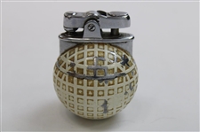 Mesh Pattern Ronson de Light Bogey Golf Ball Themed Lighter