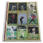 Tiger Woods Legends Sports Memorabilia Magazine with Uncut Sheet of Cards