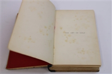 1892 'The Art Of Golf' 2nd Edition by Sir W.G. Simpson Book