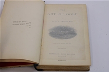 1892 'The Art Of Golf' 2nd Edition by Sir W.G. Simpson Book