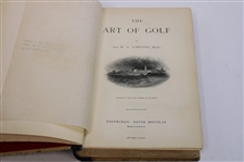 1892 'The Art Of Golf' 2nd Edition by Sir W.G. Simpson Book