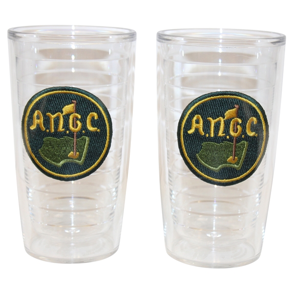 Pair of Augusta National Golf Club A.N.G.C Patch Logo 16oz Tervis Tumbler Cups