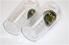 Pair of Augusta National Golf Club 'A.N.G.C' Patch Logo 16oz Tervis Tumbler Cups