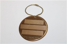 Undated Classic Masters Tournament Metal Bag Tag