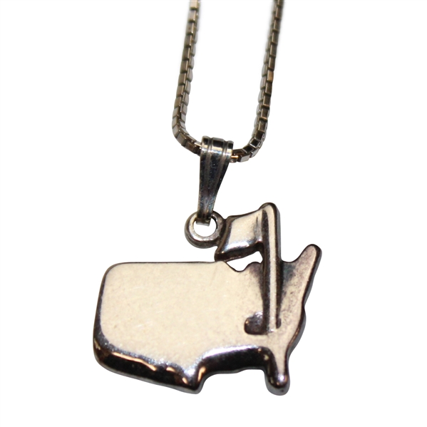 Masters Tournament Logo Sterling Silver Necklace in Case