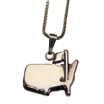 Masters Tournament Logo Sterling Silver Necklace in Case