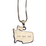 Masters Tournament Logo Sterling Silver Necklace in Case