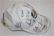Tiger, Phil & Team USA Signed 2010 Ryder Cup at Celtic Manor Hat JSA ALOA