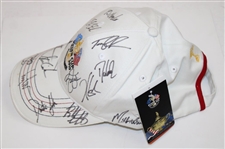 Tiger, Phil & Team USA Signed 2010 Ryder Cup at Celtic Manor Hat JSA ALOA