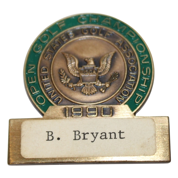 Brad Bryant’s 1990 US Open at Medinah Contestant Badge