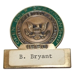 Brad Bryant’s 1990 US Open at Medinah Contestant Badge