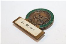 Brad Bryant’s 1990 US Open at Medinah Contestant Badge