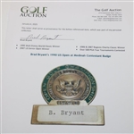 Brad Bryant’s 1990 US Open at Medinah Contestant Badge