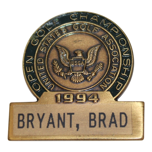Brad Bryant’s 1994 US Open at Oakmont Contestant Badge