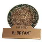 Brad Bryant’s 1997 US Open at Congressional Country Club Contestant Badge