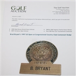 Brad Bryant’s 1997 US Open at Congressional Country Club Contestant Badge