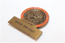 Brad Bryant’s 2005 US Senior Open at NCR Country Club Contestant Badge