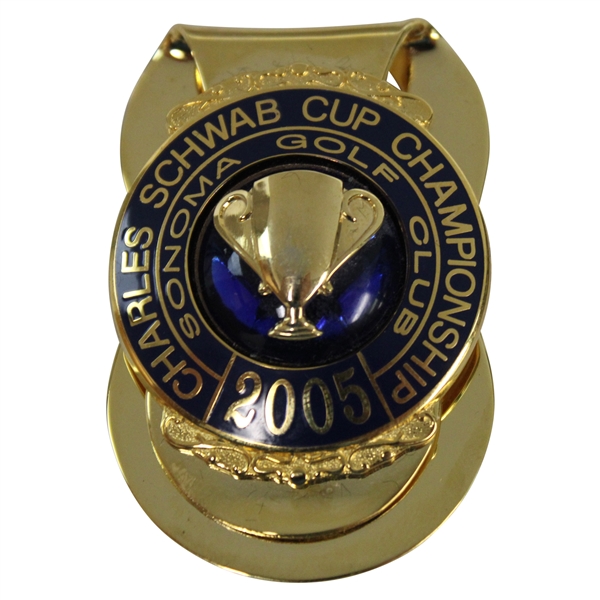 Brad Bryant’s 2005 Charles Schwab Cup at Sonoma Golf Club Badge