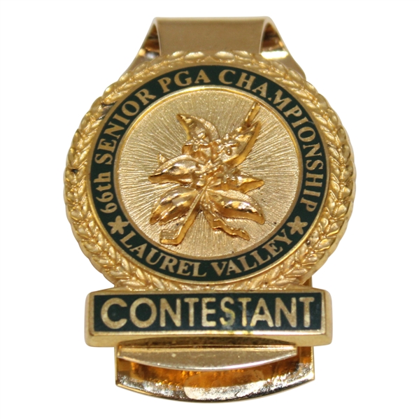 Brad Bryant’s 2005 Senior PGA Championship at Laurel Valley Contestant Badge