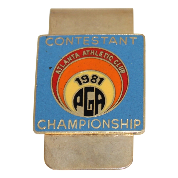 Brad Bryant’s 1981 PGA Championship at Atlanta Athletic Club Contestant Badge