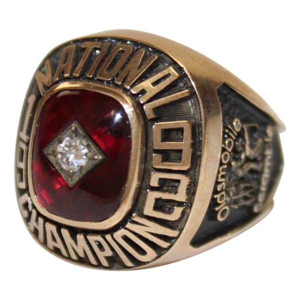 1992 Oldsmobile National Champion 10k Gold Ring - Brad Bryant Collection