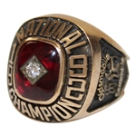 1992 Oldsmobile National Champion 10k Gold Ring - Brad Bryant Collection