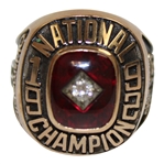 1992 Oldsmobile National Champion 10k Gold Ring - Brad Bryant Collection