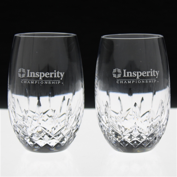 Set of Two (2) Insperity Championship Waterford Wine Glasses