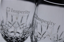 Set of Two (2) Insperity Championship Waterford Wine Glasses