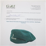 Payne Stewart Personally Owned Top-Flite Green Golf Hat - Brad Bryant Collection