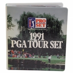 Brad Bryants 1991 PGA Tour Pro Set Cards w/Binder
