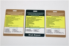 Brad Bryant's 2008 US Open at Torrey Pines USGA Player Access Badge w/Spouse & Family Badge