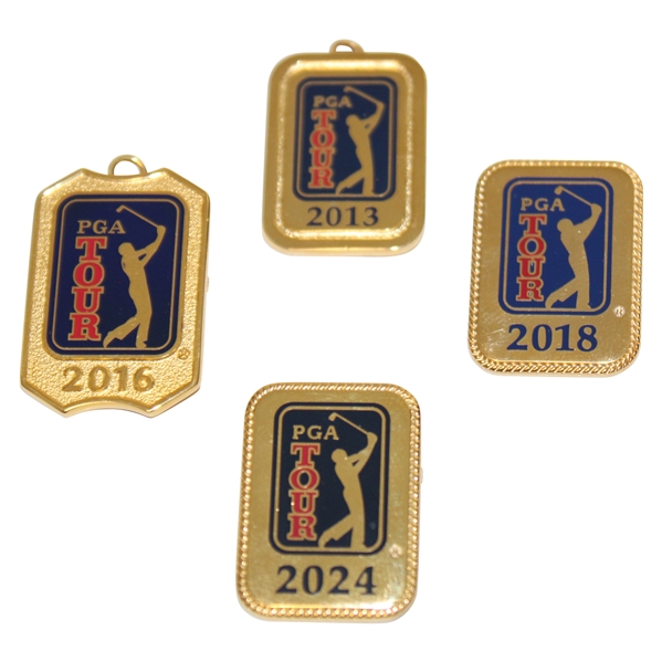 Brad Bryants 2013, 2016, 2018 & 2024 PGA Tour Pins