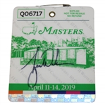 Tiger Woods Signed 2019 Masters Tournament SERIES Badge #Q06717 BAS FULL #AD63802