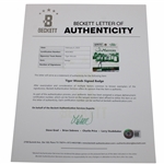 Tiger Woods Signed 2019 Masters Tournament SERIES Badge #Q06717 BAS FULL #AD63802