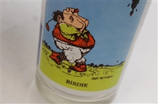 Four (4) Classic Post-Swing Birdie Golfer CPO Club Naval Station Drinking Glasses
