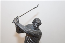 Pewter Golf Statue, Cast Iron Golfer Door Stop, & Golf Themed Santa Holiday Ornament