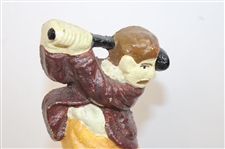 Pewter Golf Statue, Cast Iron Golfer Door Stop, & Golf Themed Santa Holiday Ornament