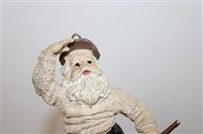 Pewter Golf Statue, Cast Iron Golfer Door Stop, & Golf Themed Santa Holiday Ornament