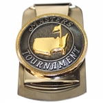 Masters Logo Undated Gold Tone & Pewter Money Clip