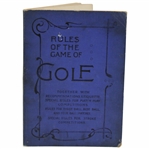 1908 Rules Of The Game Of Golf