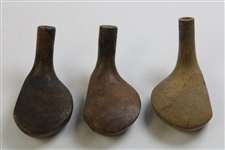 Three (3) Vintage Wood Golf Club Heads