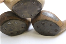 Three (3) Vintage Wood Golf Club Heads