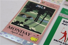 2013 & 2016 Masters Tournament Drive/Chip & Putt, Monday, Tuesday & Wednesday Practice Rd Tickets (6)