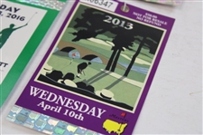 2013 & 2016 Masters Tournament Drive/Chip & Putt, Monday, Tuesday & Wednesday Practice Rd Tickets (6)