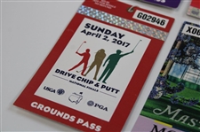 2017 & 2018 Masters Tournament Drive/Chip & Putt, Monday, Tuesday & Wednesday Practice Rd Tickets (8)