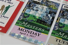 2017 & 2018 Masters Tournament Drive/Chip & Putt, Monday, Tuesday & Wednesday Practice Rd Tickets (8)